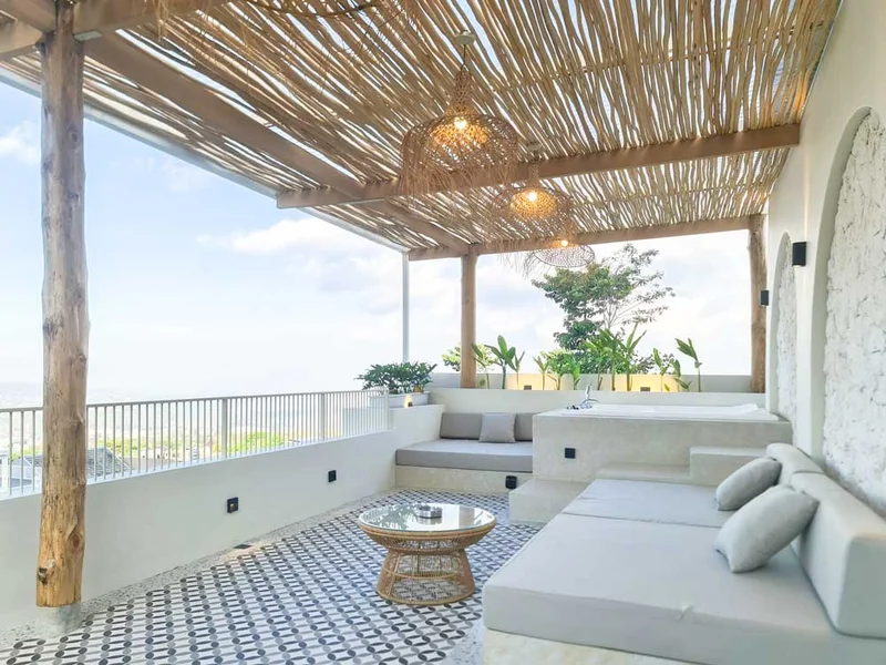 Villa Kekinian Dengan Konsep Mediterania, Villa Casa De Cielo