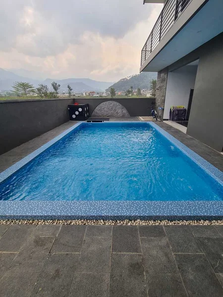 Villa Estetik Dengan View Persawahan di Kota Batu, Villa Cityscape