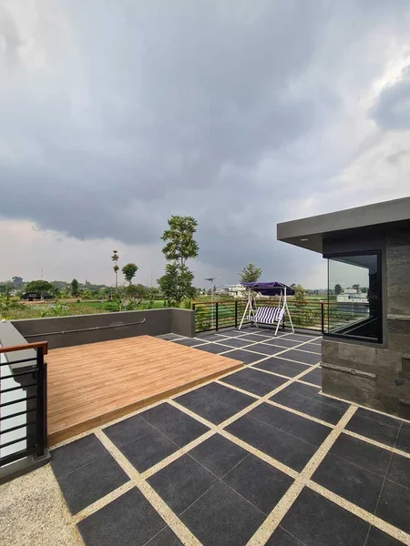 Villa Estetik Dengan View Persawahan di Kota Batu, Villa Cityscape