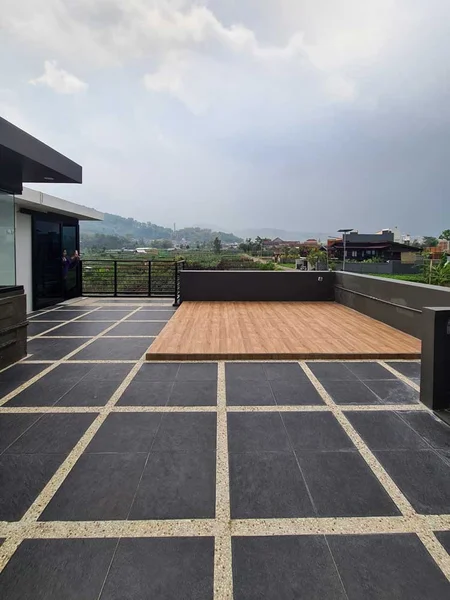 Villa Estetik Dengan View Persawahan di Kota Batu, Villa Cityscape