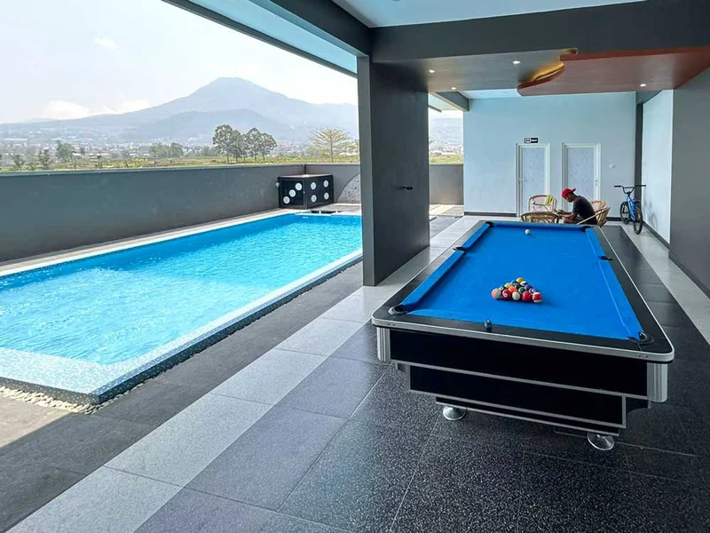Villa Estetik Dengan View Persawahan di Kota Batu, Villa Cityscape