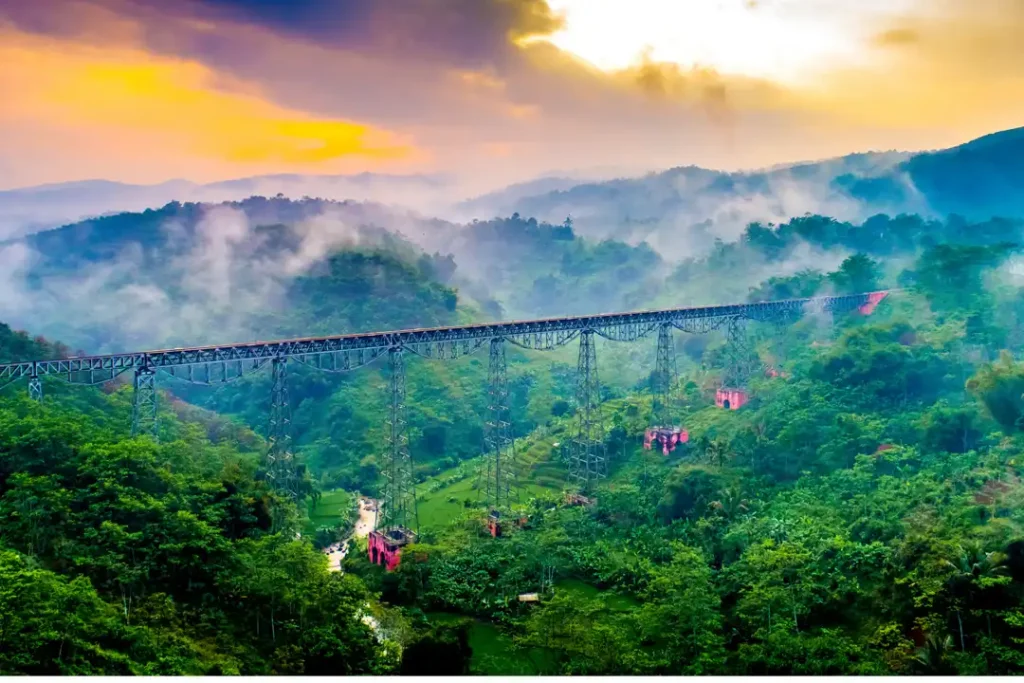 Pemandangan malam Tahun Baru di Bandung