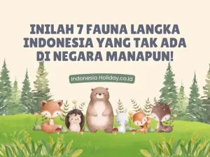 Inilah 7 Fauna Langka Indonesia yang Tak Ada di Negara Manapun!